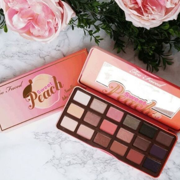 Too Faced Sweet Peach Eye Shadow Palette New in Box Smells Like Peaches